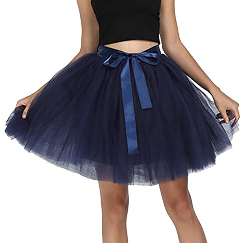 Falda de puerta larga para mujer, color azul claro, monocolor, cintura elástica, falda hecha a mano, falda de rendimiento, estiramiento, fiesta, ballet, roja, ropa de danza, ropa de ballet, marine,