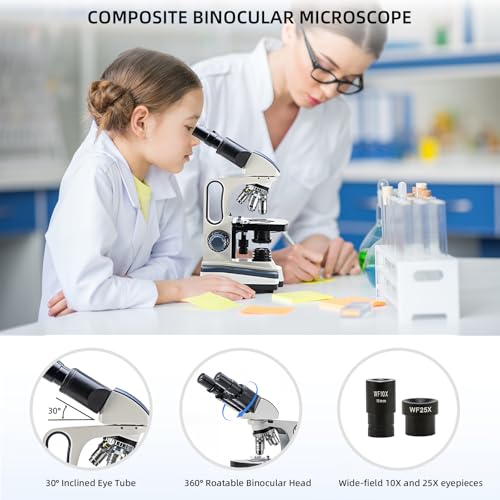 Microscope binoculaire Swift SW350B pour adultes et étudiants en sciences - 3