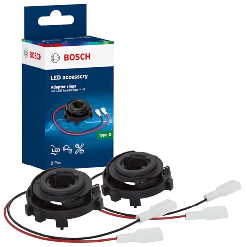 Bosch LED Adapterringe Typ D zur Nachr&uuml;stung von H7-LED Powerlight+ in Halogen-Scheinwerfern, 2 St&uuml;ck
