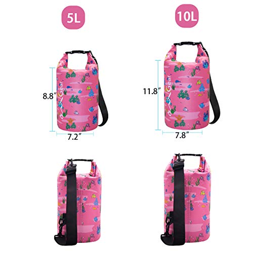 Image of OMGear Waterproof Dry Bag Backpack Phone Pouch 40L /30L /20L /10L /5L Floating Dry Sack for Kayaking Boating Outdoors Activities