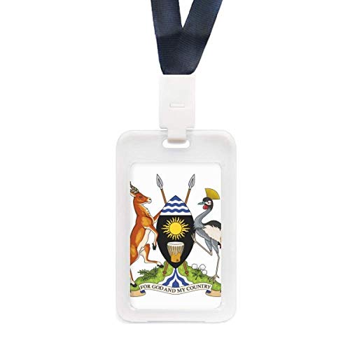 Étui de protection Ouganda rigide transparent avec blason africain pour mobile