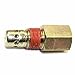 Interstate Pneumatics CVC7044 Air Compressor Check Valve, 1/2 Inch Female NPT x 1/8 Inch Female NPT Line Port