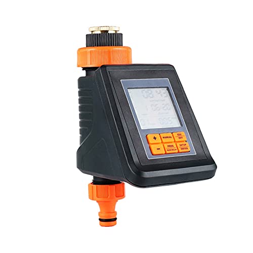 ZHZHZ Screen LCD Garden Control de riego Dispositivo Auto Agua Ahorro de riego Controlador de riego Planta Digital Temporizador de riego Cover