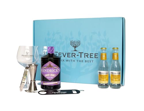 Fever-Tree & Hendrick's Grand Cabaret Gin-Tonic Box, Cocktail Kit Per Mixology, Confezione Regalo - 3