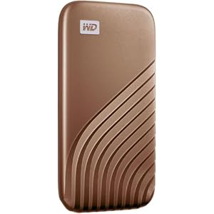 WD My Passport SSD 2 TB mobiler SSD Speicher (NVMe-Technologie, USB-C und USB 3.2 Gen-2 kompatibel, Lesen 1050 MB/s, Schreiben 1000 MB/s) Rose Gold