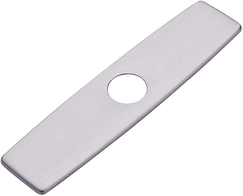 Fapully Commercial Kitchen Faucet Pull Down Sprayer with Deck Plate Brushed Nickel