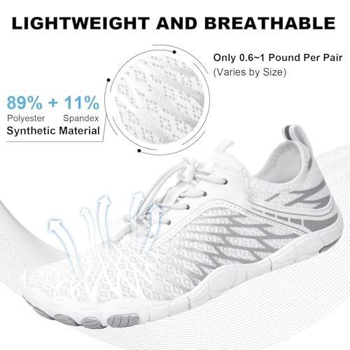 Image of Hike Barefoot Shoes for Women Men Non-Slip Breathable Walking Shoes Wide Toe Box Comfortable Athletic Footwear