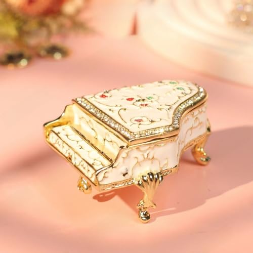 Dzrige Jewelry Box for Women, Piano Decorative Jewelry Trinket Box - image 5