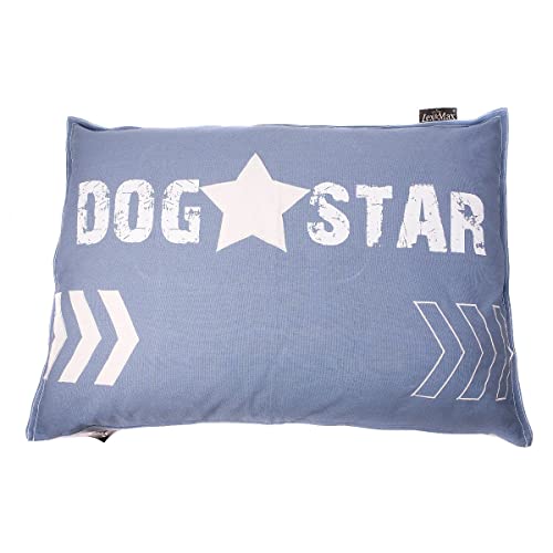 Cama de perro 100x70 cm Lex & Max Estrella azul con tejido lavable 2