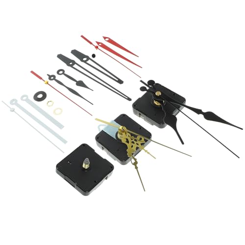 Vaguelly 英ムーブメント時計キット 電池式静音機構 掛け時計修理用 高精スイープ秒針 針付き