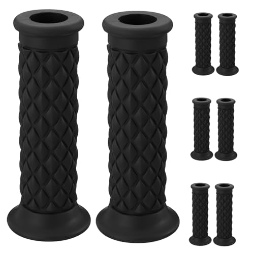 Grips de vélo de saleté en caoutchouc noir universels pour guidon 4 paires