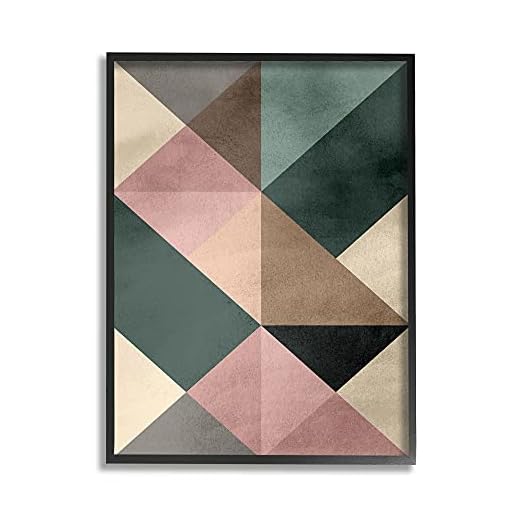 Stupell Industries Abstract Woven Geometric Shapes Contrasting Triangles Earth Tones