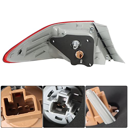 Munirater 1-Pack Rear Right Tail Light Brake Lamp Assembly Replacement For 2015-2017 Toyota Camry Outer Passenger Side 8155006640 To2805121 #TOP4