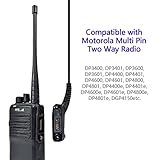 UAYESOK Radio Shoulder Speaker Mic, Walkie Talkie Handheld Microphone, Remote Multi Pin Mic Compatible with Motorola DP3400 DP3600 DP3401 DP3601 DP4400 DP4401 DP4600 DP4600 DP4800 DP4801 2 Way Radio - Image 4