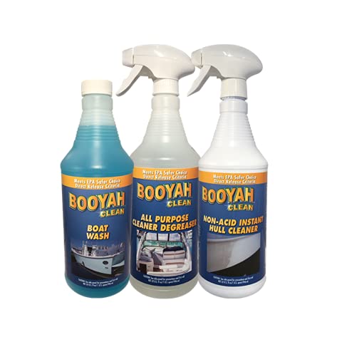 BooYah Clean Boat Cleaning Quart Trio