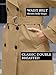 Muchpow Women's Long Trench Coat Double Breasted Lapel Oversized Windproof Overcoat with Belt(Khaki,Large)