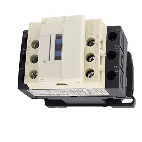 Aexit LC1D18 Motor Circuit Breakers Control AC Contactor 32A 3 Phase 380V Miniature Circuit Breakers 50/60Hz Coil