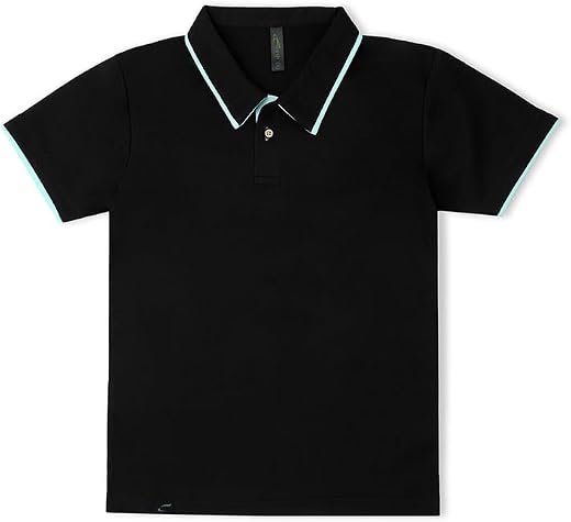 Earth Conscious Girls Pure Cotton Polo T-Shirt | Half Sleeve Regular Fit Shirt for Kids | Collared Neck | Soft &amp; Durable C...