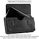 MATADOR 2in1 Echtleder Handy Gürteltasche mit Reißverschlussfach #Brisbane, mit edler Geschenkbox und RFID Schutz, Elegante Handytasche Leder für Smartphone bis 6,9 Zoll in Schwarz Matt