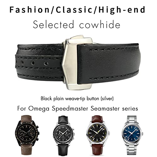 Bracelet de montre incurvé en cuir résolvant l'espace vide - 3