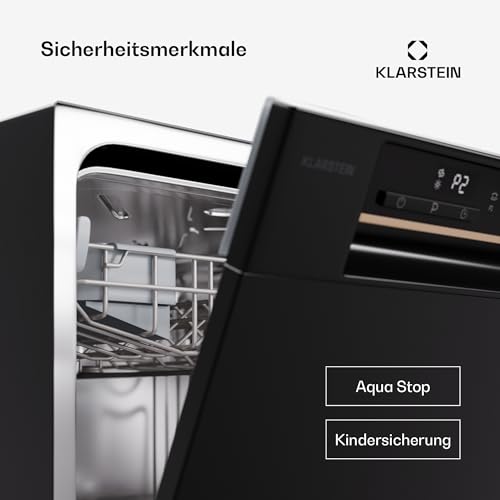 Klarstein Table Top Dishwasher, 8 Place Setting Mini Dishwasher, Quiet Operation Countertop Dishwasher w/ 6 Washing Programs, Compact Tabletop Dishwasher, Easy To Install Homes/Office Small Dishwasher - Image 2