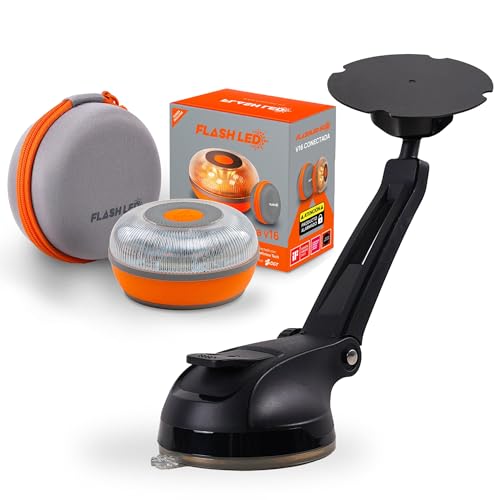 Flash Led Sos Luz De Emergencia V16 Contectadoa Con Funda Sporte Ventosa Largo Para Señal V16 Flash Led Sos Luz De Emergencia V16 Contectadoa Con Funda Sporte Ventosa Largo Para Señal V16