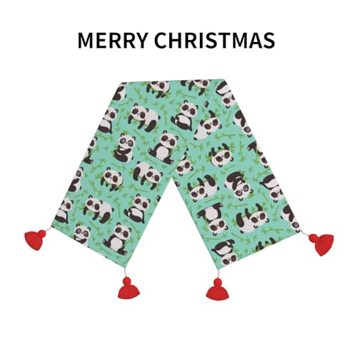 Chemin de table de Noël panda mignon : le cadeau idéal pour amoureux de déco - 4