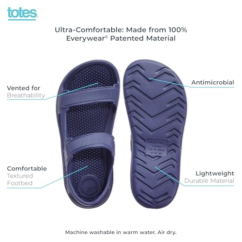 totes Boy's Everywear Lightweight Waterproof Contoured Riley Sport Sandals2