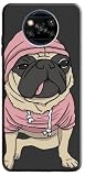 Mixroom - Carcasa trasera de TPU silicona blanda para Xiaomi 15 Ultra fantasía perro carlino con la sudadera M489