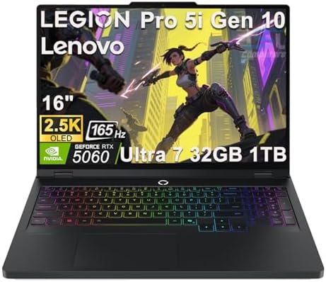 Lenovo Legion 5 Pro 5i Gen 10 (Core Ultra 7 255HX, 32GB, 1TB)