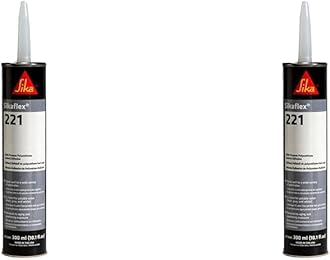 Sikaflex-221 Black and White Multi-Purpose 10.1 fl oz Polyurethane Sealant/Adhesive 2-Pack