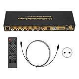 MULTI INTPUT: Sound-Decoder unterstützt 1-Kanal-HD-Multimedia-Schnittstelleneingang, 1-Kanal-ARC-Eingang, 1-Kanal-Digital-Koaxial-Eingang, 1-Kanal-Digital-Optik-Eingang, 1-Kanal-Digital-EPC-USB-Eingang, 1-Kanal--5.0-Eingang, 1-Kanal-USB2.0-Schnittstelleneingang , die per Taster oder Fernbedienung frei zwischen verschiedenen Signalquellen umgeschaltet werden kann.
