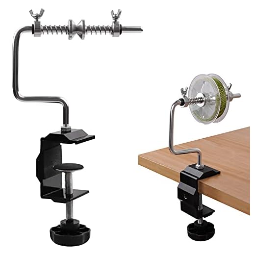 Fishing Line Spooler Adjustable Fishing Line Winder Spooler Machine Portable Stable Spinning Reel Spooler Spooling Station System with Clamp