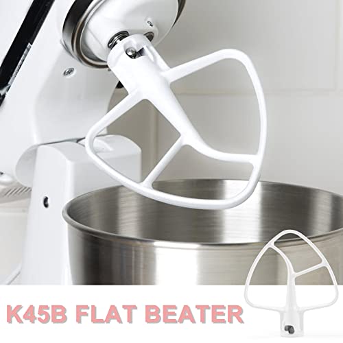 Ami Parts Mixers Kitchen Aid Attachments Include K45Ww Wire Whip&K45Dh Dough Hook&K45B Coated Flat Blade Paddle, 3 Pieces Stand Mixers Repair Set-Stainless Steel #TOP3