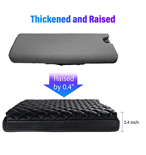 Sinvanho Thickened Center Console Armrest Cover For Ford F150 F250 F350 F450 2015-2022 Accessories, Pu Leather Middle Console Protective Cover, Arm Rest Box Lid Cushion, Only With 40/20/40 Jump Seat #TOP3