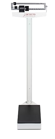 DETECTO 337 Mechanical Physician Beam Scale Without Height Rod, Dual Reading KG/LB