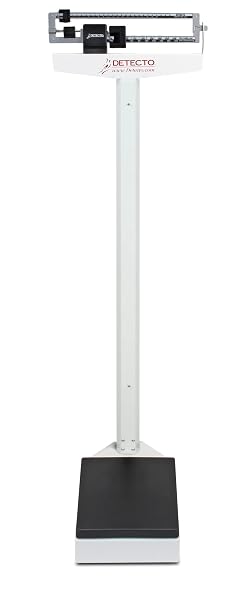 DETECTO 337 Mechanical Physician Beam Scale Without Height Rod, Dual Reading KG/LB