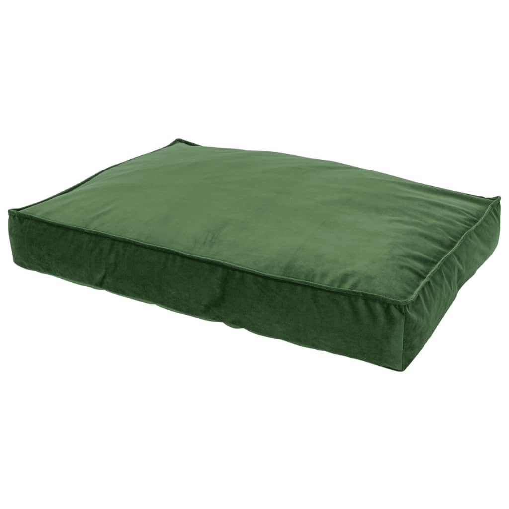 Coussin de lit velours vert Madison M pour vos moments de lecture