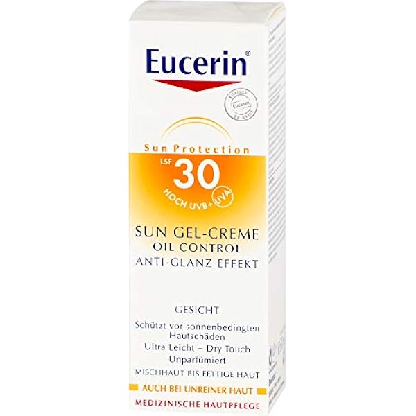 Eucerin Oil Control Face Sun Gel-Creme LSF 30, 50 мл Крем