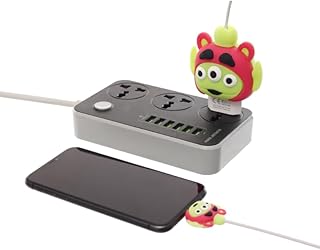 G-Power 2-in-1 Silicone Charger & Cable Protective Kit with Aliens Character – Multi Color