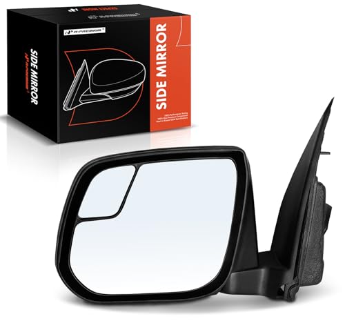 A-Premium Driver Side Power Door Mirror - Compatible with Chevrolet Colorado & GMC Canyon, 2015 2016 2017 - Non-Heated Manual Folding Black Outside Rear View Mirror with Blind Spot Detection