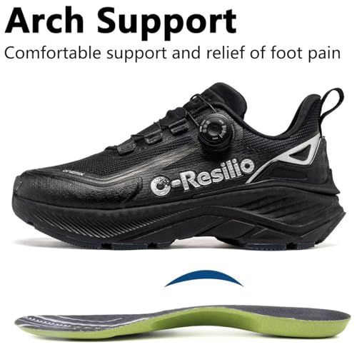 Mens Waterproof Hiking Shoes Quick Laces Outdoors Walking Trekking Camping Tennis Sneakers3