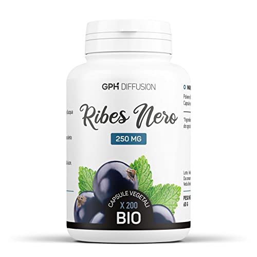 Ribes Nero (Foglia) BIo - Ribes nigrum - 250mg - 200 capsule vegetali