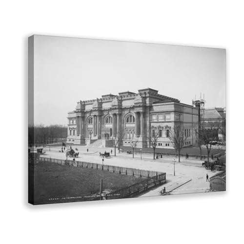 Toile d'art haute définition MET New York 1903 avec cadre en suspension élégant