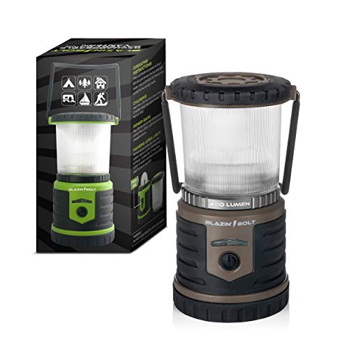 Brightest LED Rechargeable Lantern | Hurricane, Camping, Storm | Power Bank Light | 400 Hour Runtime (400 Lumen, Taupe)