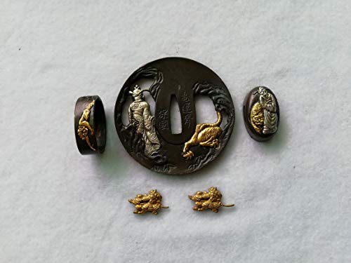  Boyu Japanese Sword (SEPPA-HABAKI-ITO) Gold-Pl...