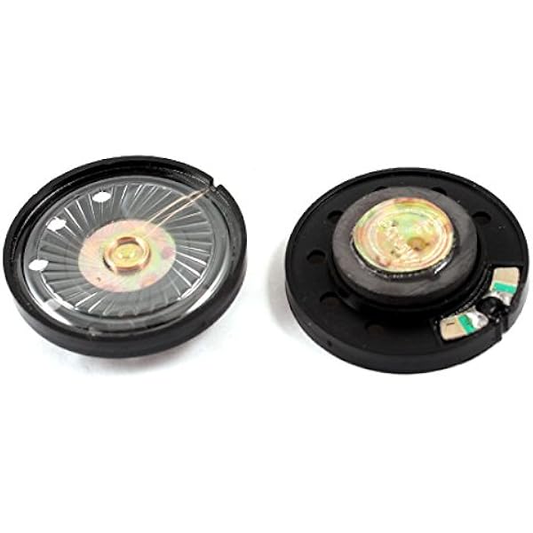 Aexit 4 szt.0,25W 8 Ohm 36m_m Dia Elektryczna zabawka Metalowa obudowa Okrągły głośnik z magnesem zewnętrznym(4 Pcs 0.25W 8 Ohm 36 mn Dia Jouet Électrique Logement En Métal Rond Aimant Extérieur Haut