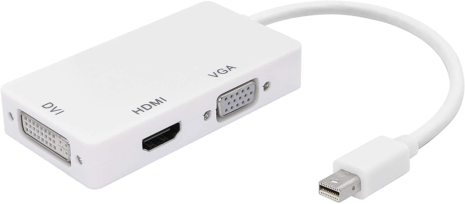 MESHIV Mini DisplayPort to HDMI/DVI/VGA Male to Female Adapter, 3 in 1 Mini DP (Thunderbolt Port Compatible) to HDMI DVI VGA TV AV HDTV Adapter Converter (B0B4GYNZ1H) Amazon Price History, Amazon Price Tracker