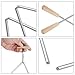 Steel Music Triangle Percussion Instrument with Striker – Durable Handheld Bell for Rhythm Practice, Band Performance, Orchestras, Music Therapy, and Stage Performance (8 inches)