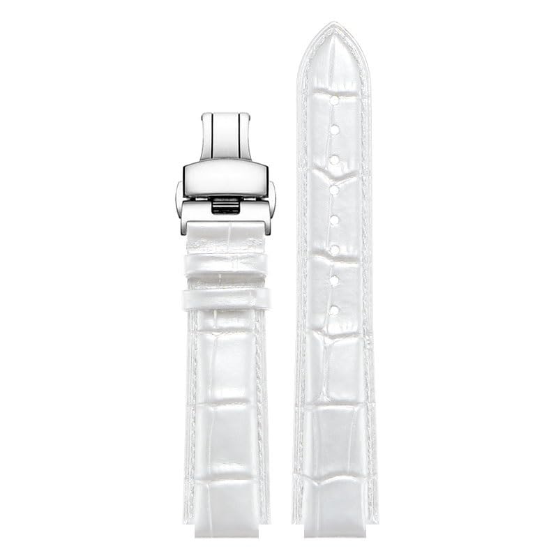 Bracelet montre cuir blanc Ulysse Nardin Marine pour homme et femme